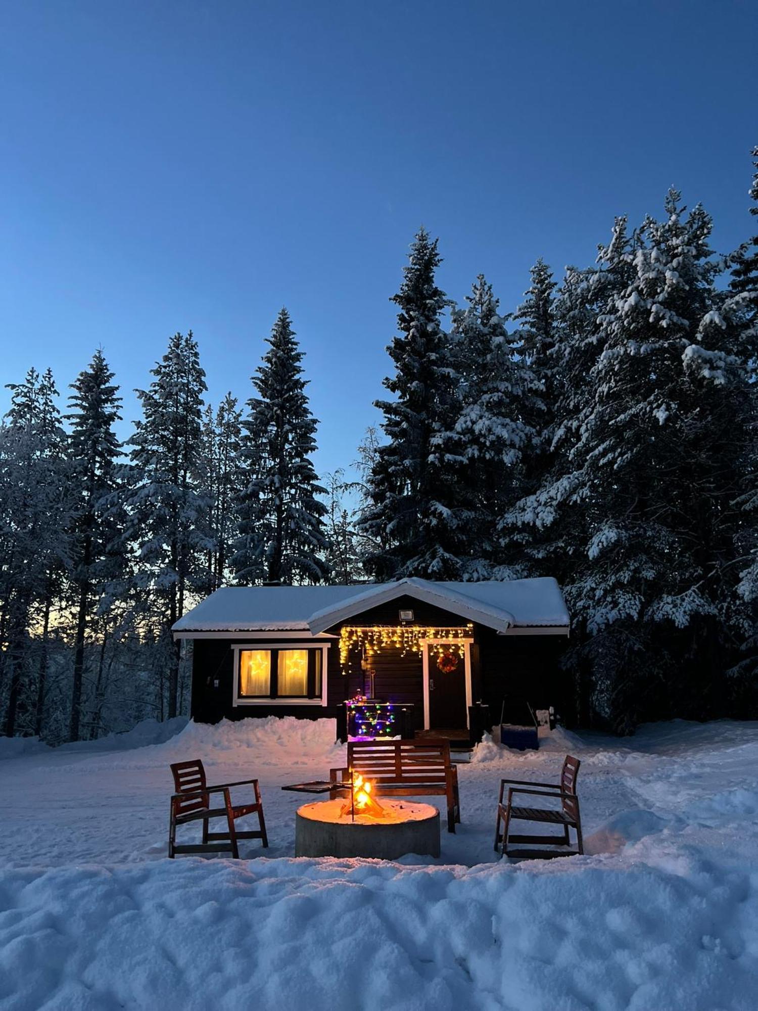 Gemuetliches Blockhaus Im Wald Villa Auktsjaur Exterior foto